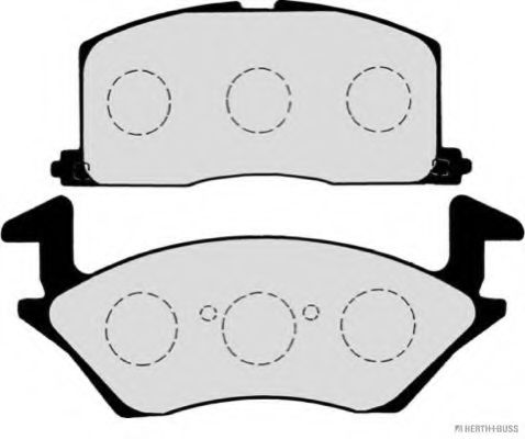 Комплект тормозных колодок, дисковый тормоз HERTH+BUSS JAKOPARTS J3602057