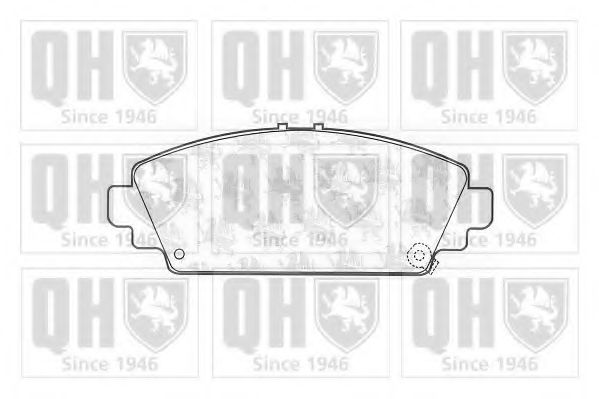 Комплект тормозных колодок, дисковый тормоз QUINTON HAZELL BP1095