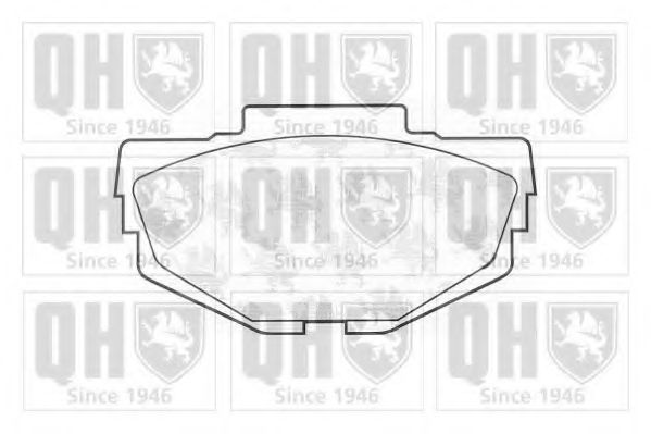 Комплект тормозных колодок, дисковый тормоз QUINTON HAZELL 20172