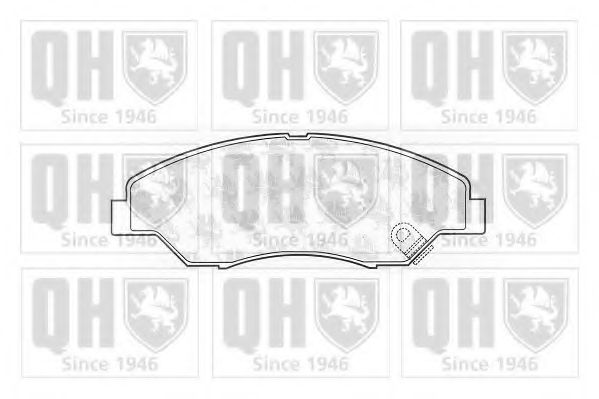 Комплект тормозных колодок, дисковый тормоз QUINTON HAZELL 23443