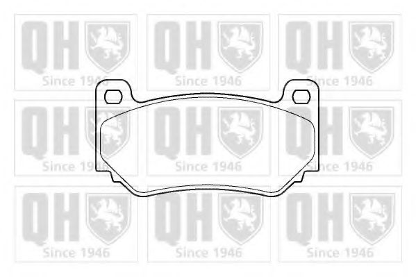 Комплект тормозных колодок, дисковый тормоз QUINTON HAZELL 23679