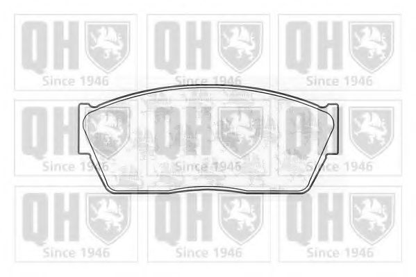 Комплект тормозных колодок, дисковый тормоз QUINTON HAZELL BP192