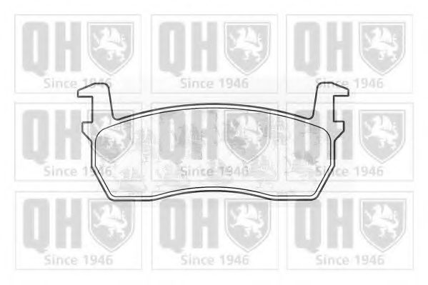 Комплект тормозных колодок, дисковый тормоз QUINTON HAZELL BP230