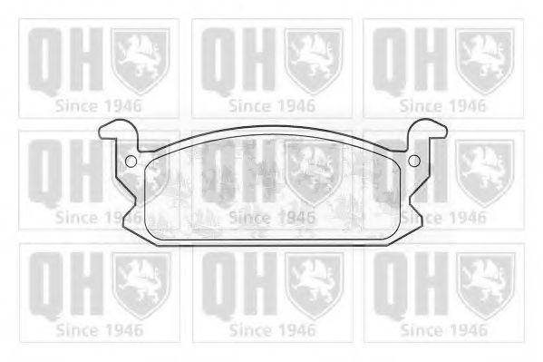 Комплект тормозных колодок, дисковый тормоз QUINTON HAZELL BP367