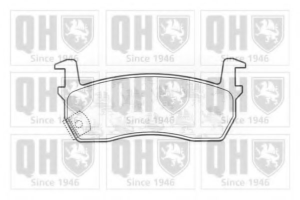 Комплект тормозных колодок, дисковый тормоз QUINTON HAZELL BP580