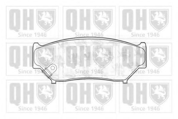 Комплект тормозных колодок, дисковый тормоз QUINTON HAZELL BP764