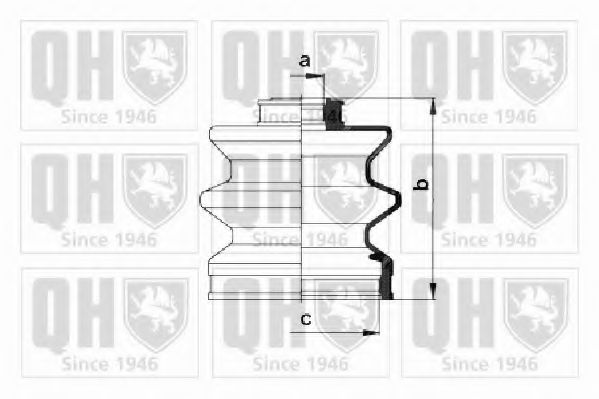 Комплект пылника, приводной вал IPD 2651