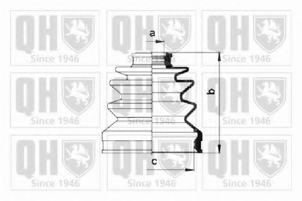 Комплект пылника, приводной вал QUINTON HAZELL QJB475