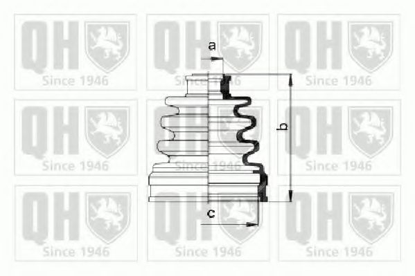 Комплект пылника, приводной вал QUINTON HAZELL QJB723