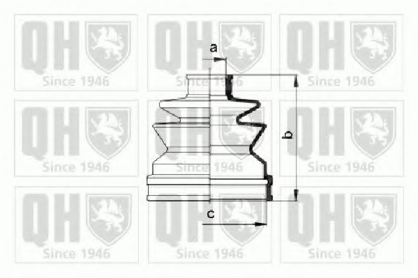 Комплект пылника, приводной вал QUINTON HAZELL QJB993