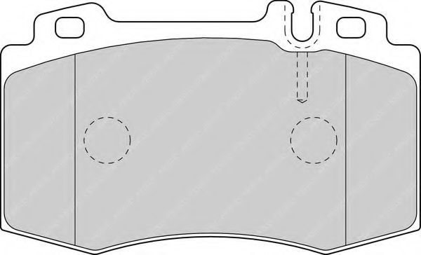 Комплект тормозных колодок, дисковый тормоз FERODO FDB1661