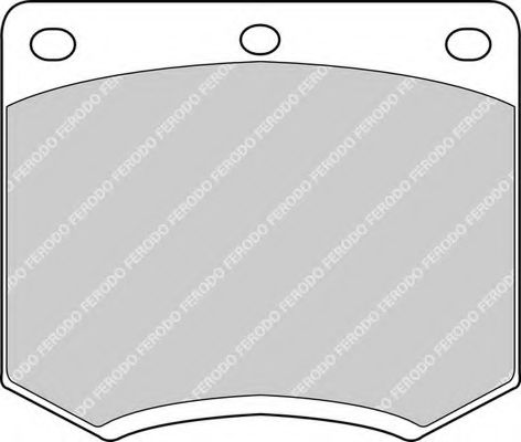 Комплект тормозных колодок, дисковый тормоз FERODO FDB167