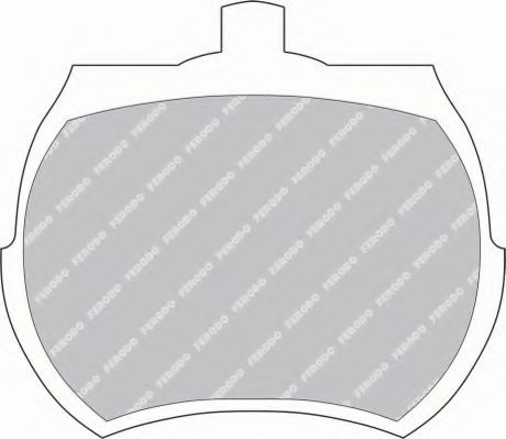 Комплект тормозных колодок, дисковый тормоз FERODO FSL824