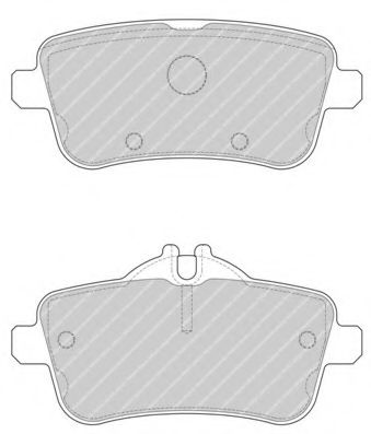 Комплект тормозных колодок, дисковый тормоз FERODO FDB4701