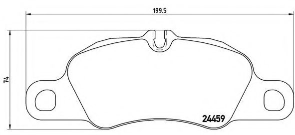 Комплект тормозных колодок, дисковый тормоз BREMBO P 65 018