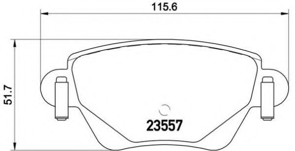 Комплект тормозных колодок, дисковый тормоз BREMBO P 68 028