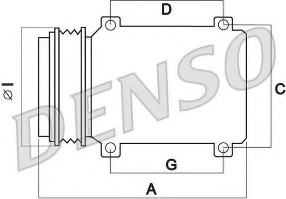 Компрессор, кондиционер DENSO DCP05002