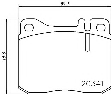 Комплект тормозных колодок, дисковый тормоз MINTEX MDB1180