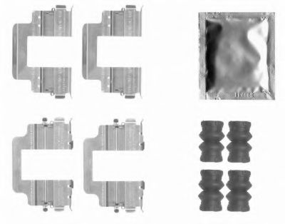 Комплектующие, колодки дискового тормоза MINTEX MBA1822