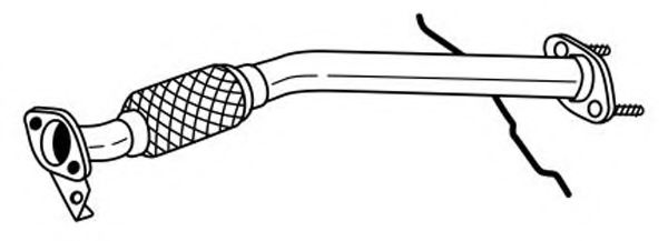 Труба выхлопного газа AKS DASIS SG74200