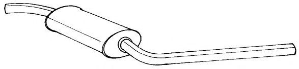 Средний глушитель выхлопных газов AKS DASIS SG60448