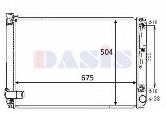 Радиатор, охлаждение двигателя AKS DASIS 210269N