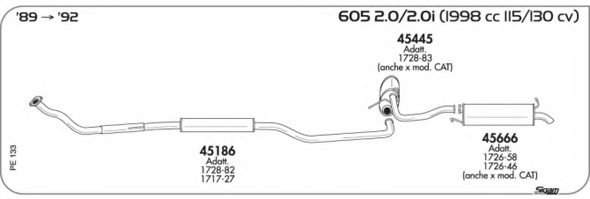Система выпуска ОГ AKS DASIS SGPE133