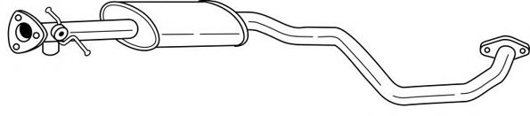 Средний глушитель выхлопных газов AKS DASIS SG73411