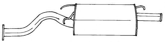 Глушитель выхлопных газов конечный AKS DASIS SG65630