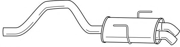 Глушитель выхлопных газов конечный AKS DASIS SG50646