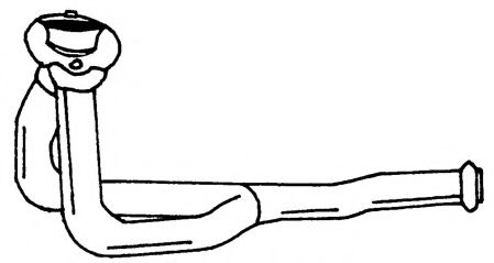 Труба выхлопного газа AKS DASIS SG50143