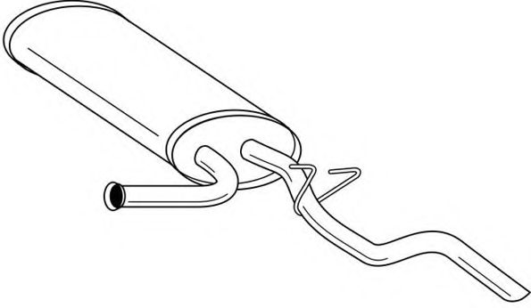 Глушитель выхлопных газов конечный AKS DASIS SG49626