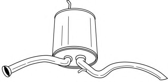 Глушитель выхлопных газов конечный AKS DASIS SG46605