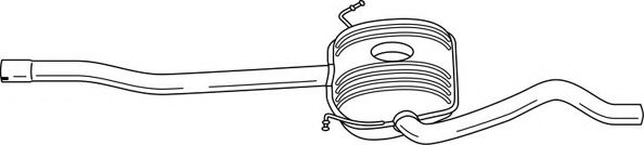 Средний глушитель выхлопных газов AKS DASIS SG42409