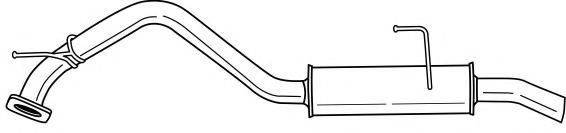 Глушитель выхлопных газов конечный AKS DASIS SG41624