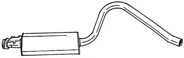 Средний глушитель выхлопных газов AKS DASIS SG40460