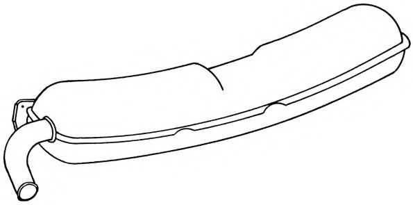 Глушитель выхлопных газов конечный AKS DASIS SG39603