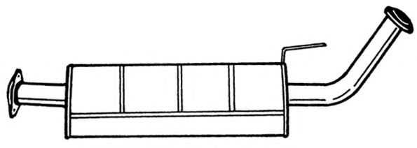 Средний глушитель выхлопных газов AKS DASIS SG38412