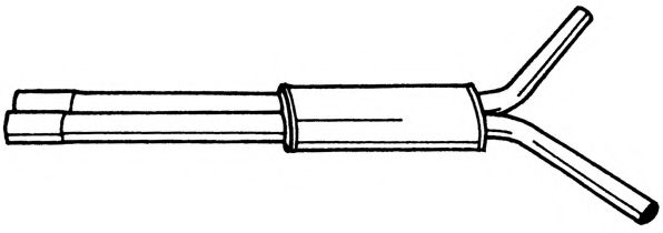 Средний глушитель выхлопных газов AKS DASIS SG19406