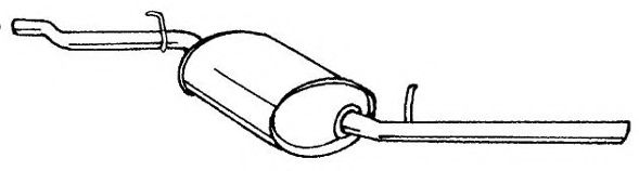 Глушитель выхлопных газов конечный AKS DASIS SG12609
