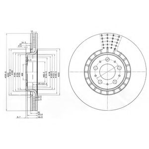 Тормозной диск DELPHI BG9783C