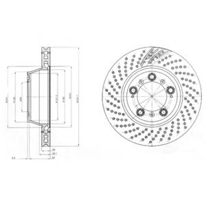 Тормозной диск DELPHI BG9096C