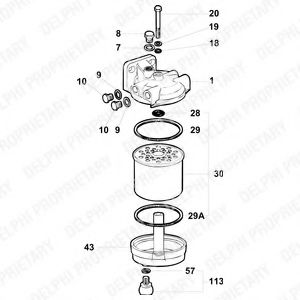 Топливный фильтр DELPHI 5836B710