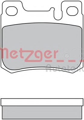 Комплект тормозных колодок, дисковый тормоз METZGER 1170526