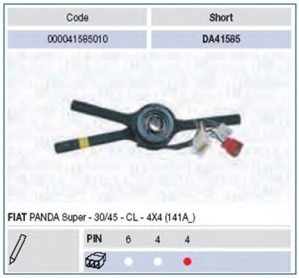 Выключатель на колонке рулевого управления MAGNETI MARELLI 41585