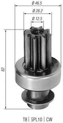 Ведущая шестерня, стартер MAGNETI MARELLI 940113020144