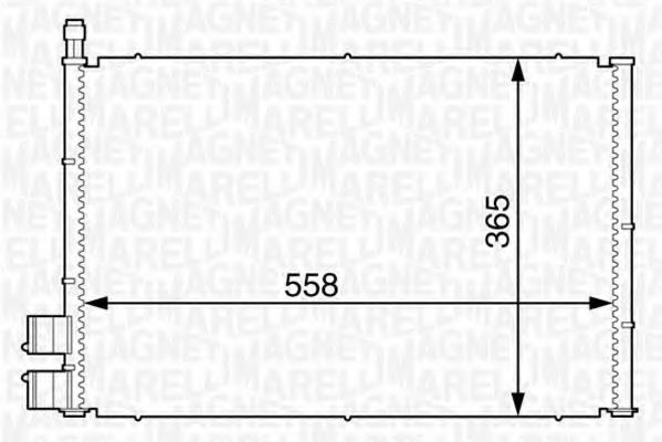 Конденсатор, кондиционер MAGNETI MARELLI 350203605000