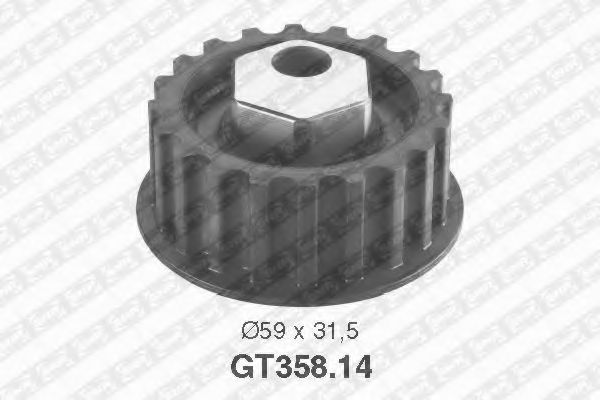 Натяжной ролик, ремень ГРМ SNR GT358.14