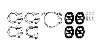 Монтажный комплект, система выпуска HJS 82 35 8168