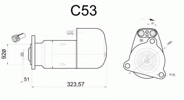 Стартер DELCO REMY 19024029